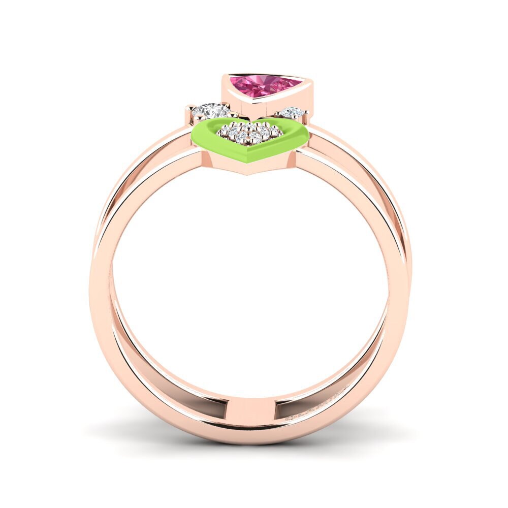 Rotgold 585 Ring Affollata