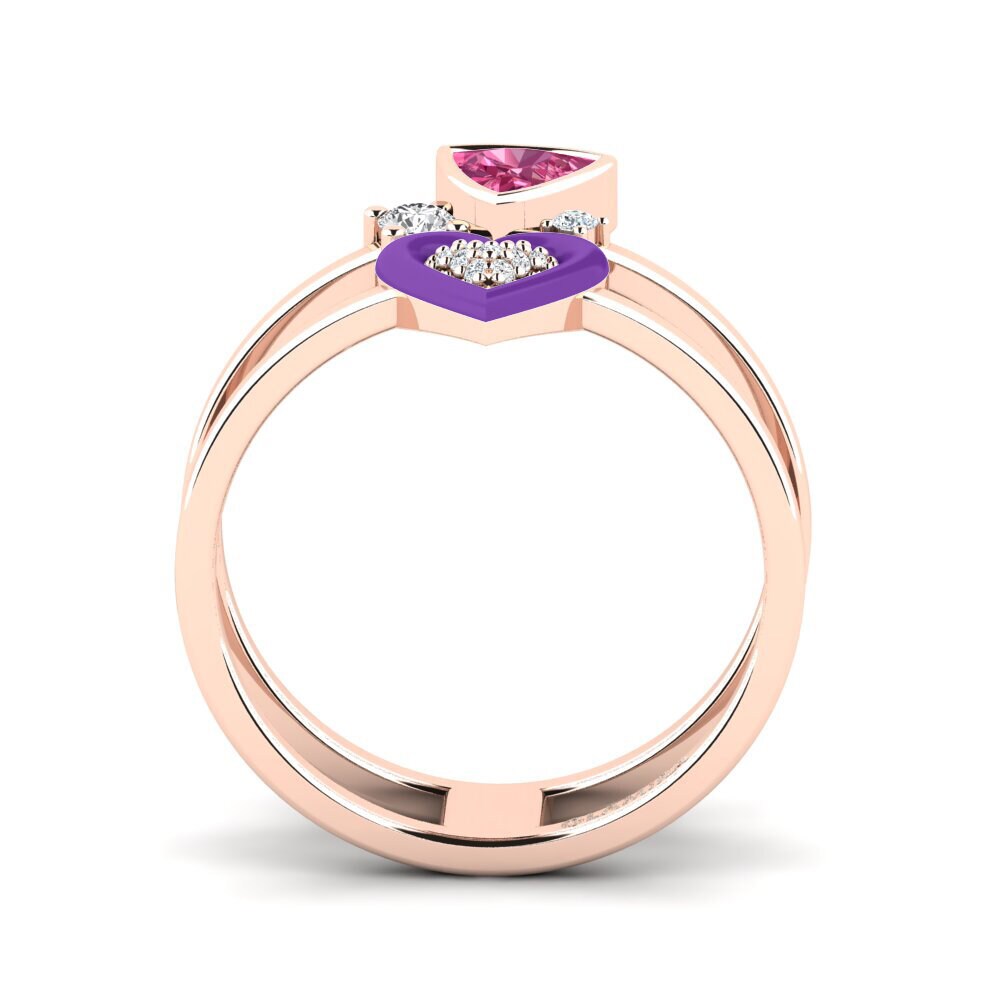 14ct Rose Gold Ring Affollata