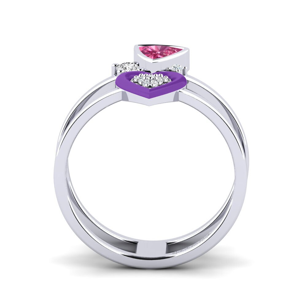 950 Palladium Ring Affollata