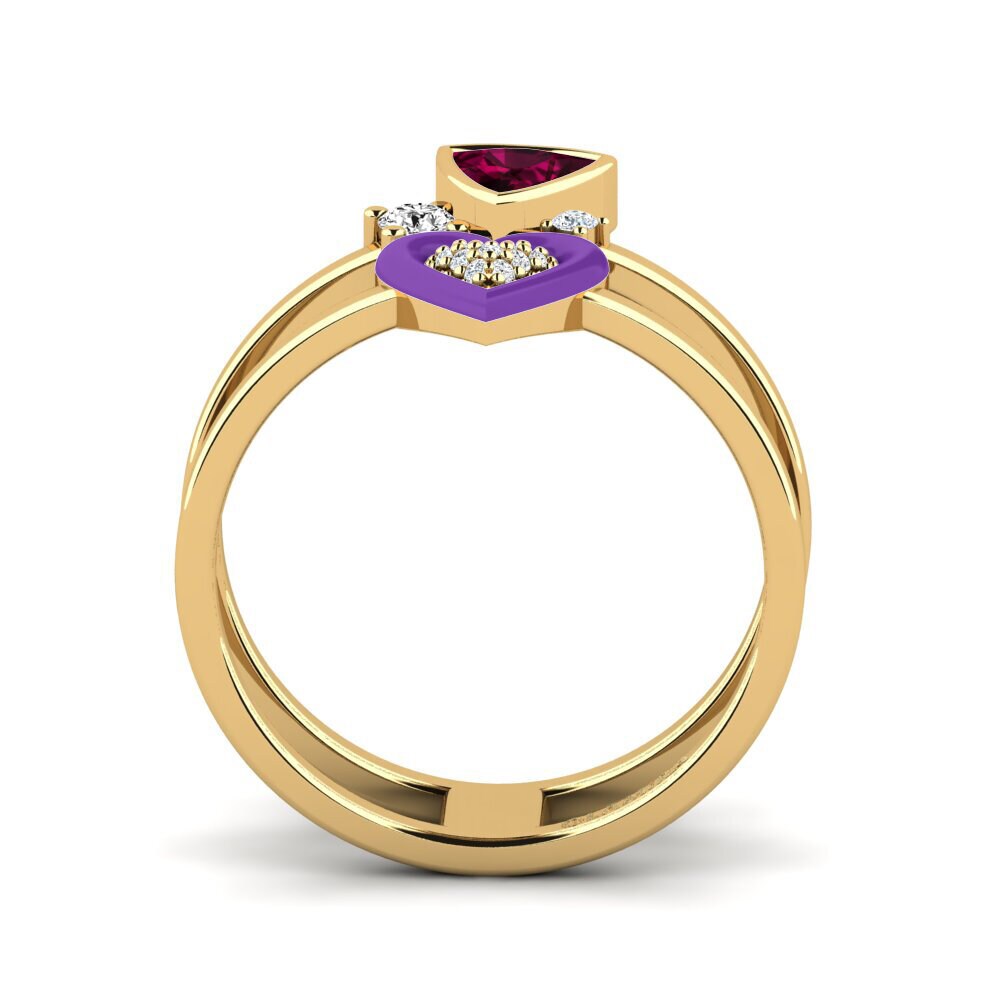 Rhodolite Garnet Ring Affollata