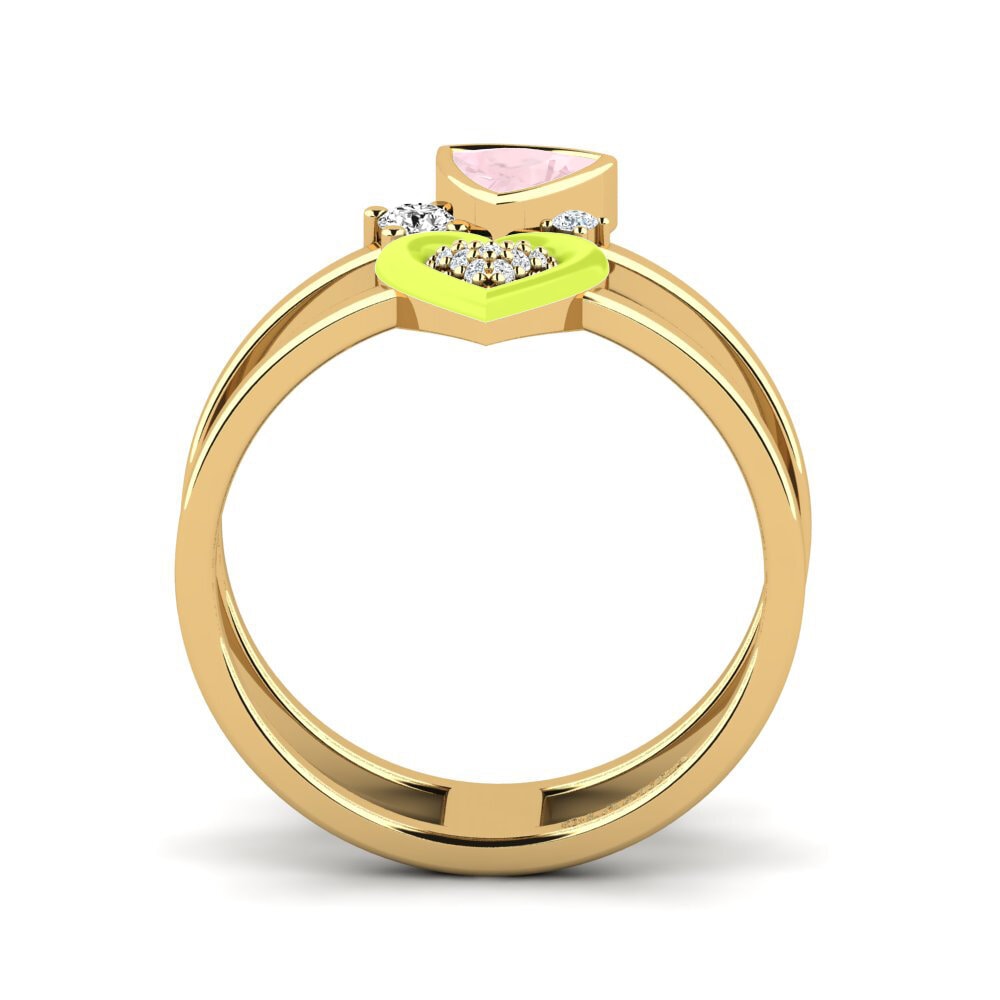Rosenquarz Ring Affollata