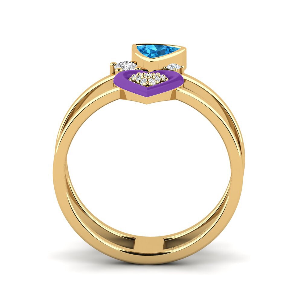 Blue Topaz Ring Affollata