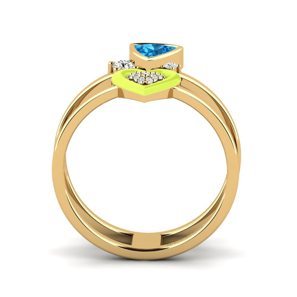 Blauer Topas Ring Affollata