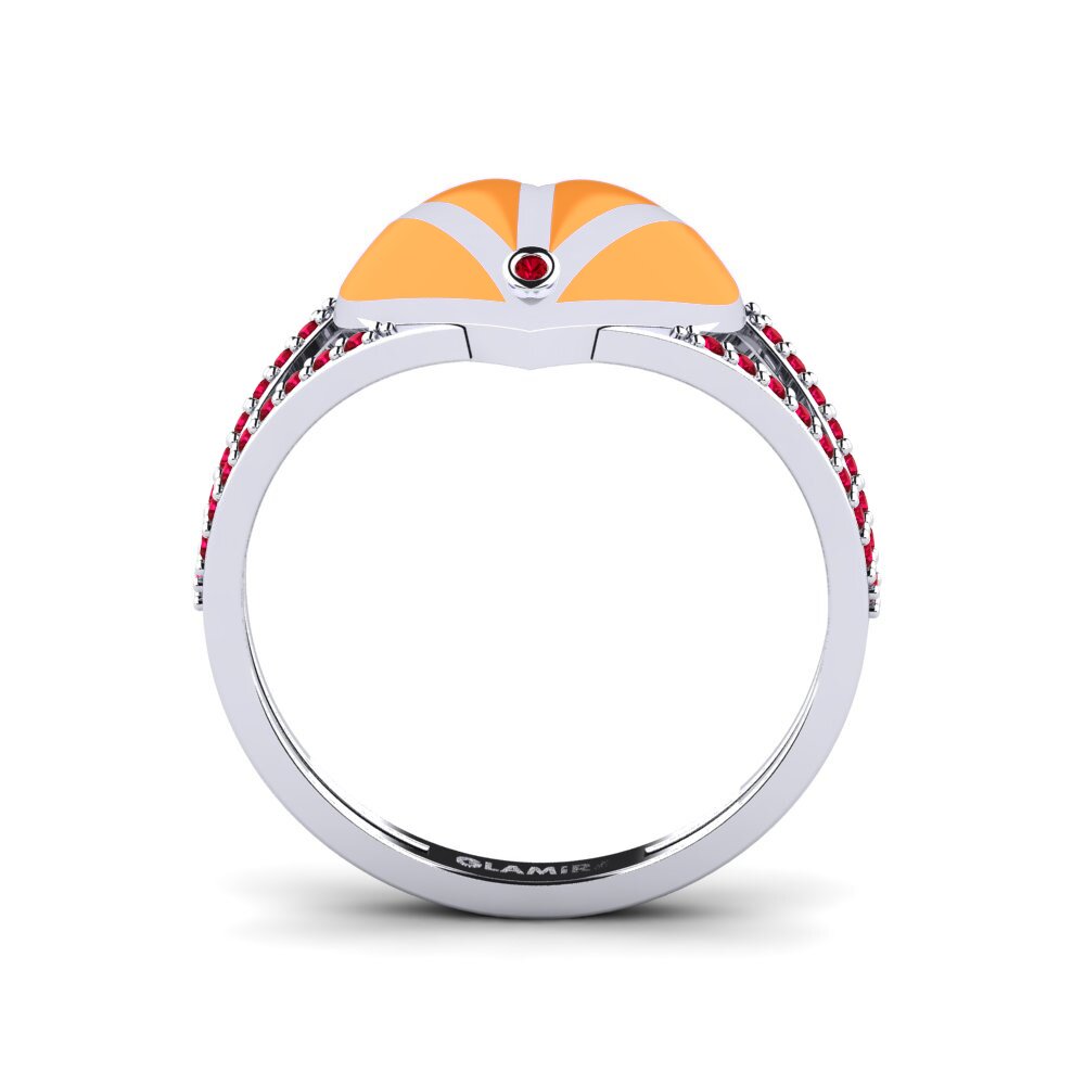 Red Zirconia Ring Afterglow