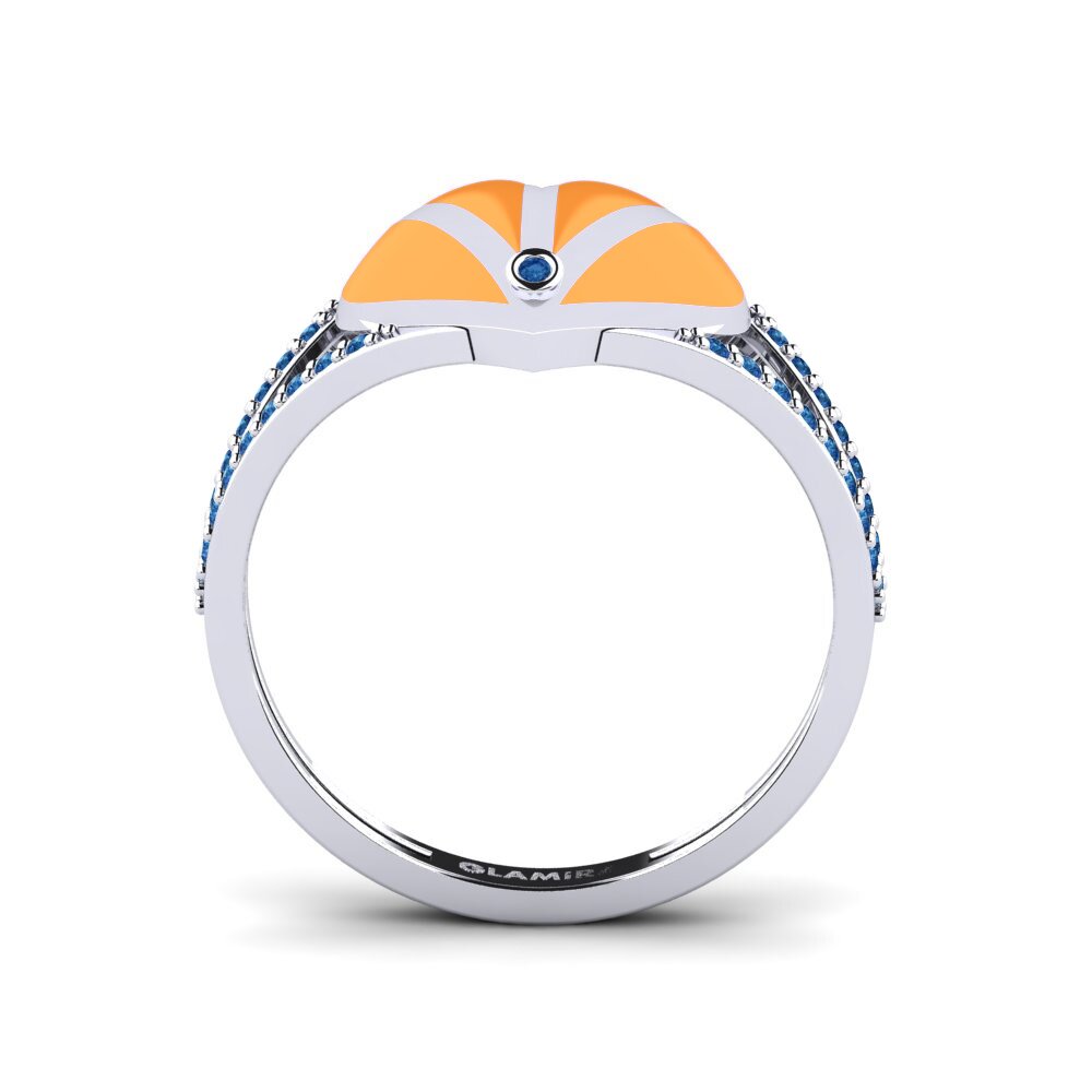 Dunkelblauer Zirkonia Ring Afterglow
