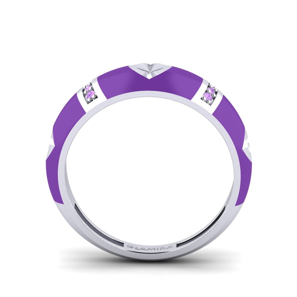 Weiß-Silber Ring Amorousness