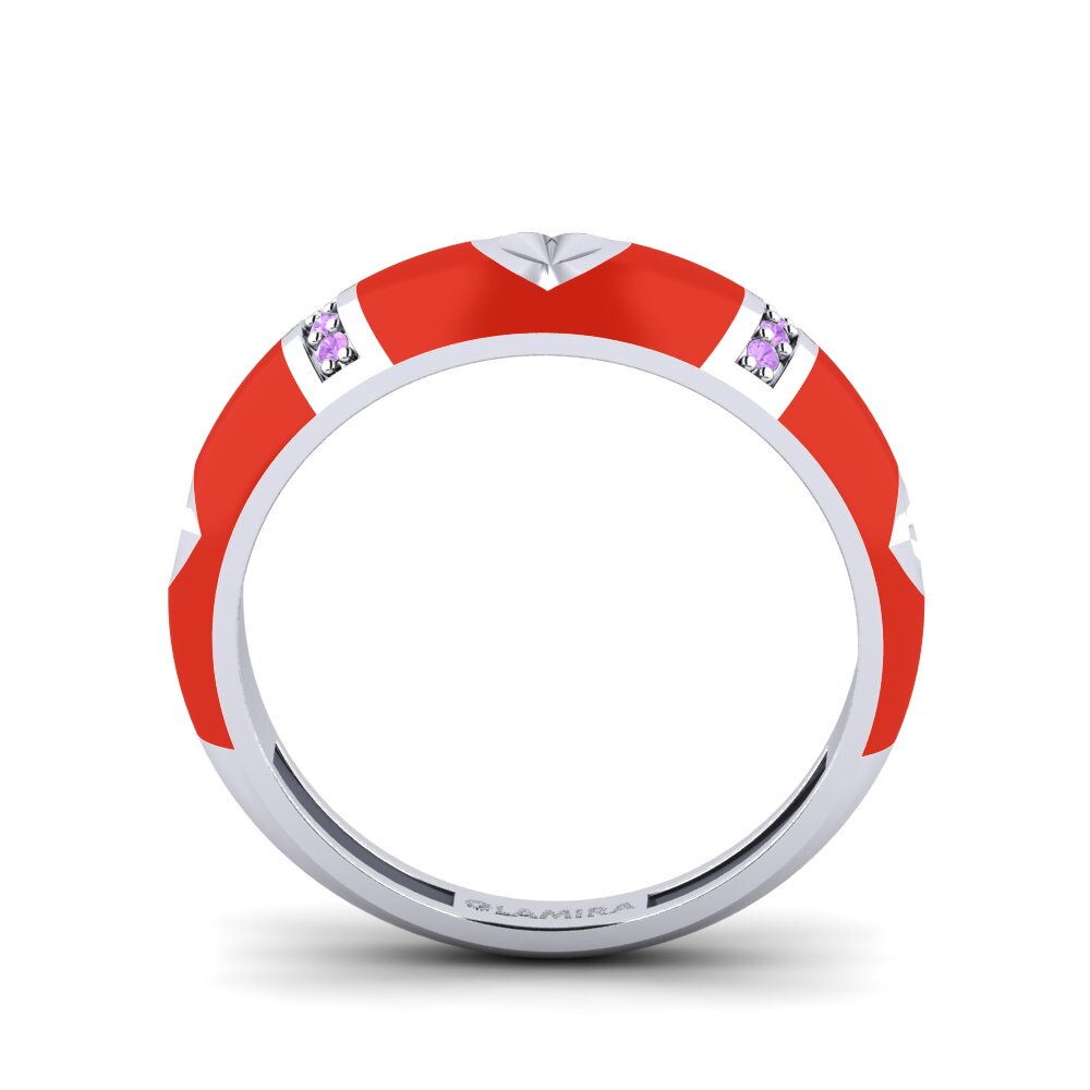 9ct White Gold Ring Amorousness