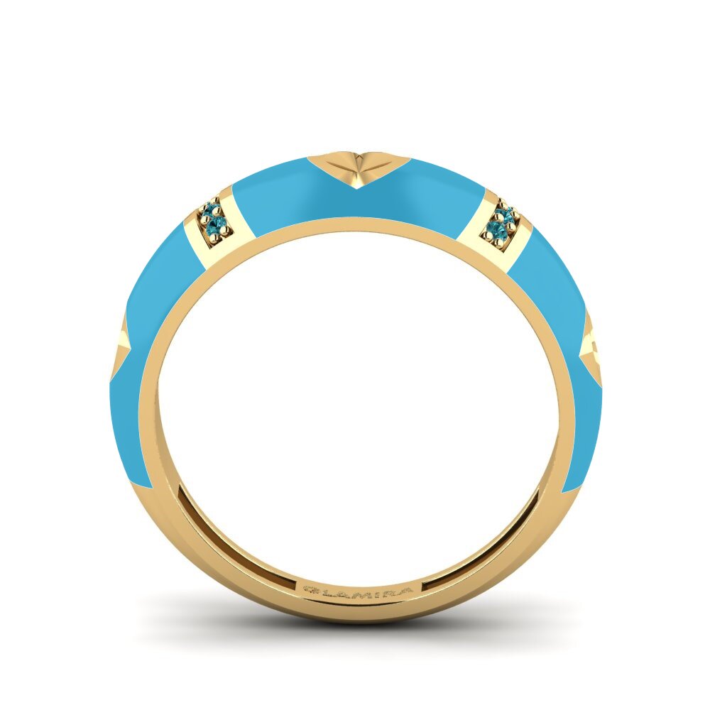 Blauer Diamant Ring Amorousness