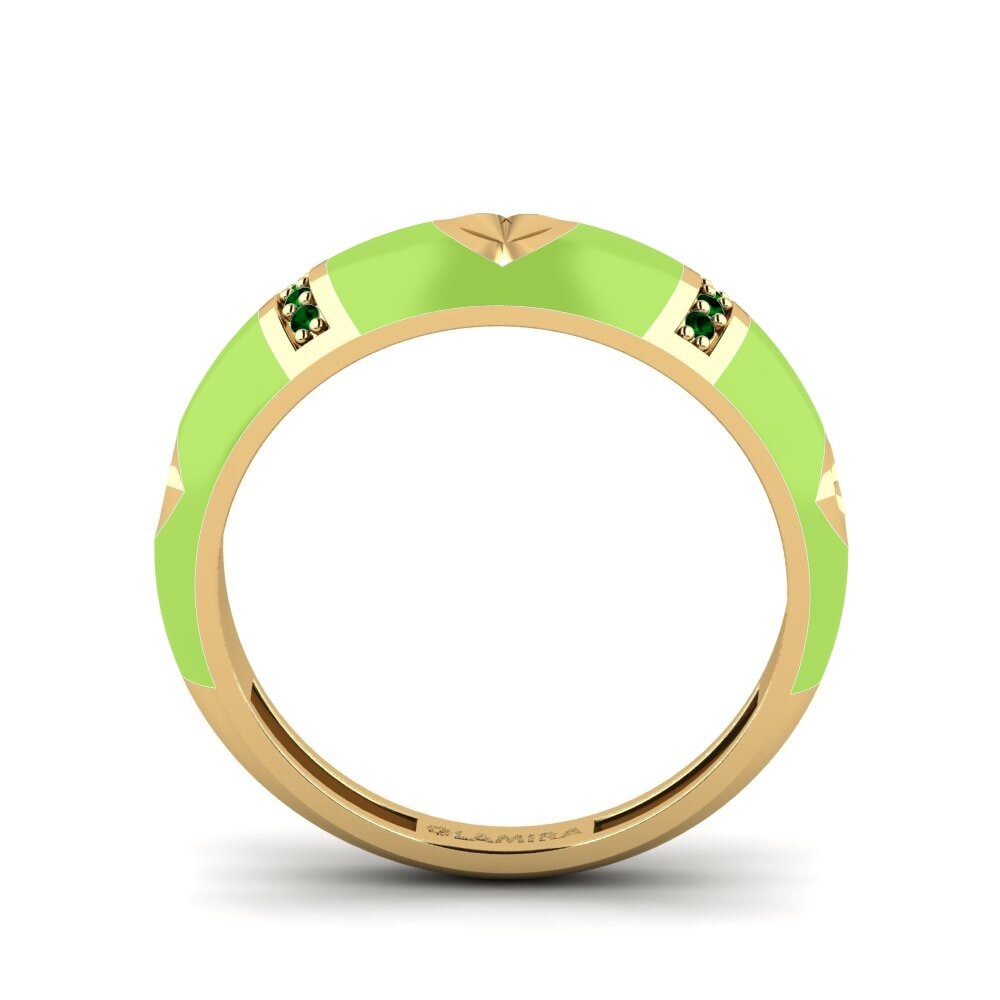 Zircônia Verde Anel Amorousness