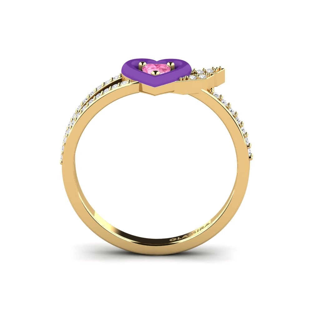Rosa Saphir Ring Cuoresotille