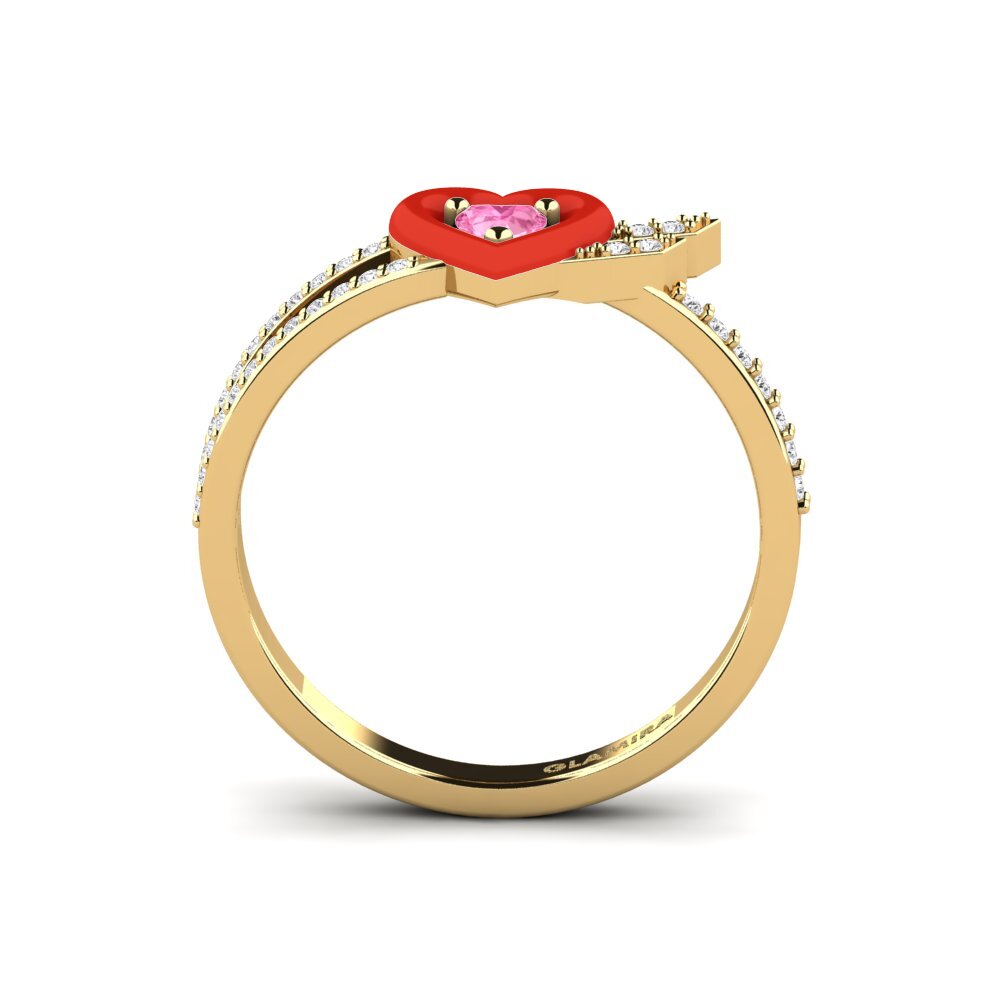 Pink Sapphire Ring Cuoresotille
