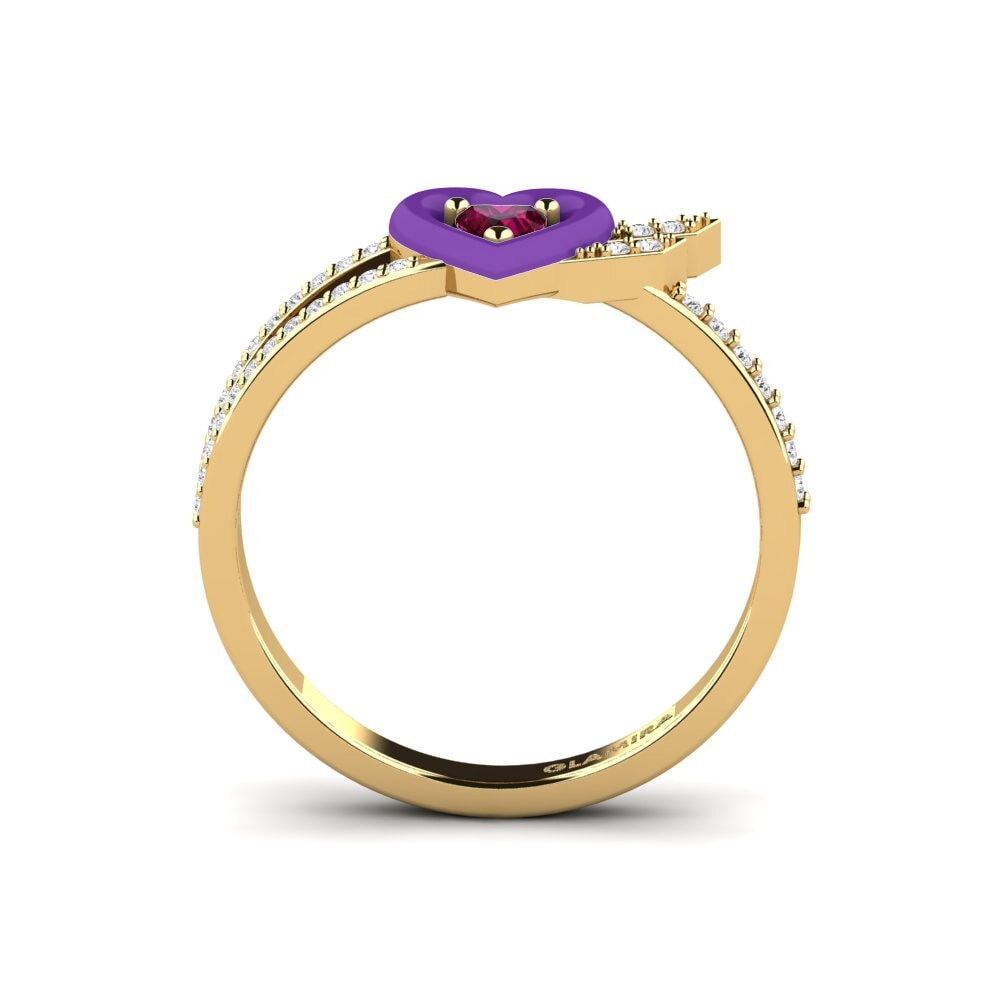 Rhodolite Garnet Ring Cuoresotille