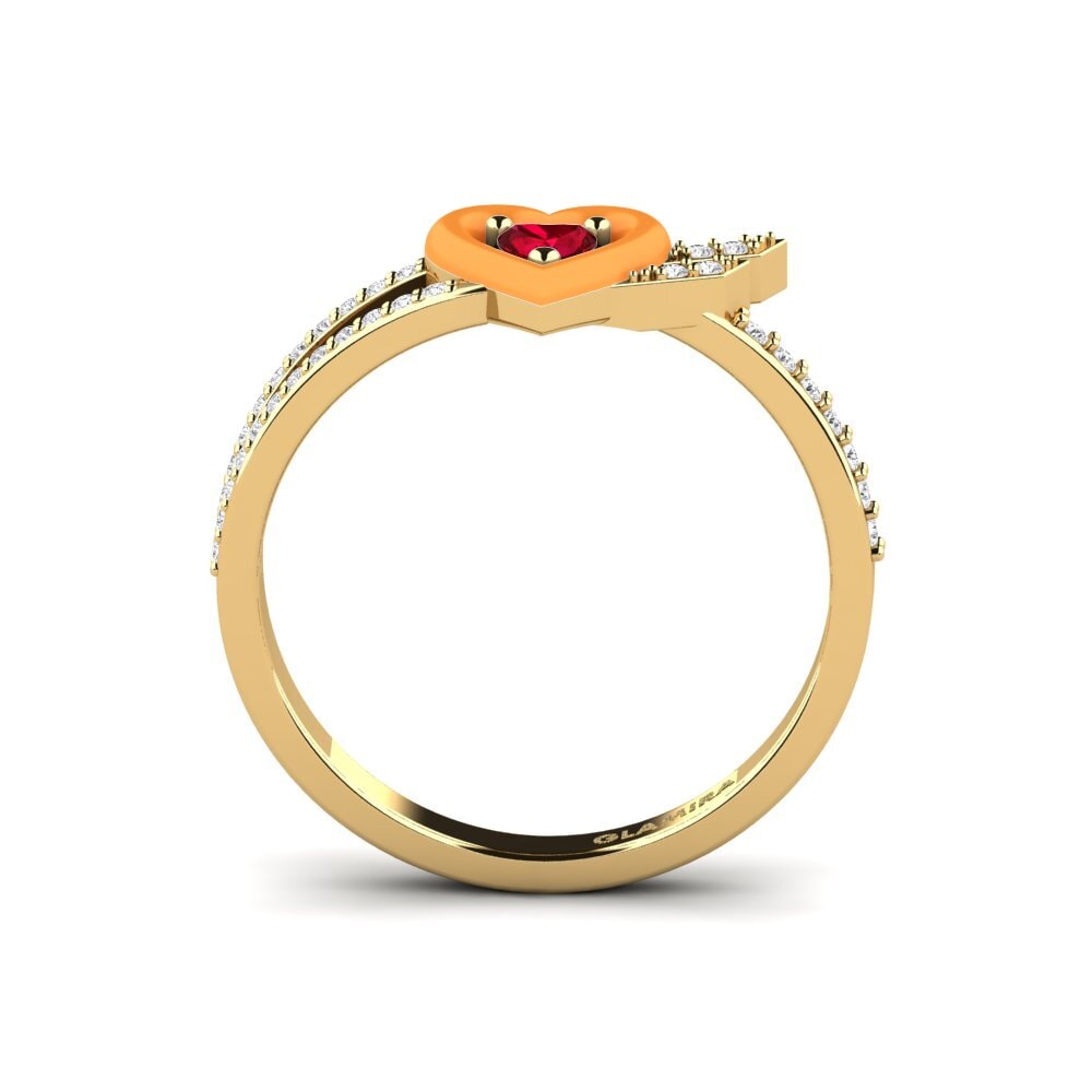 Red Zirconia Ring Cuoresotille