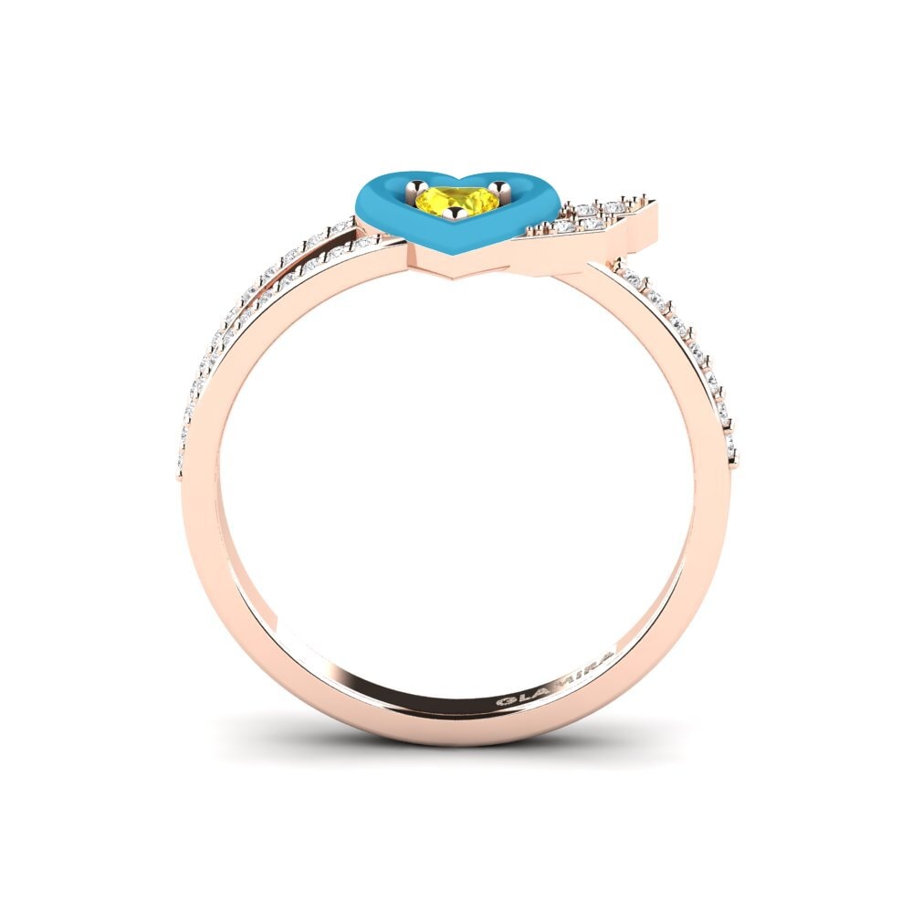 Rotgold 375 Ring Cuoresotille