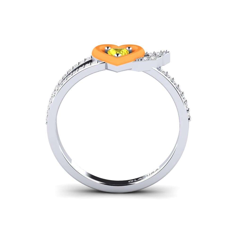 950 Platin Ring Cuoresotille