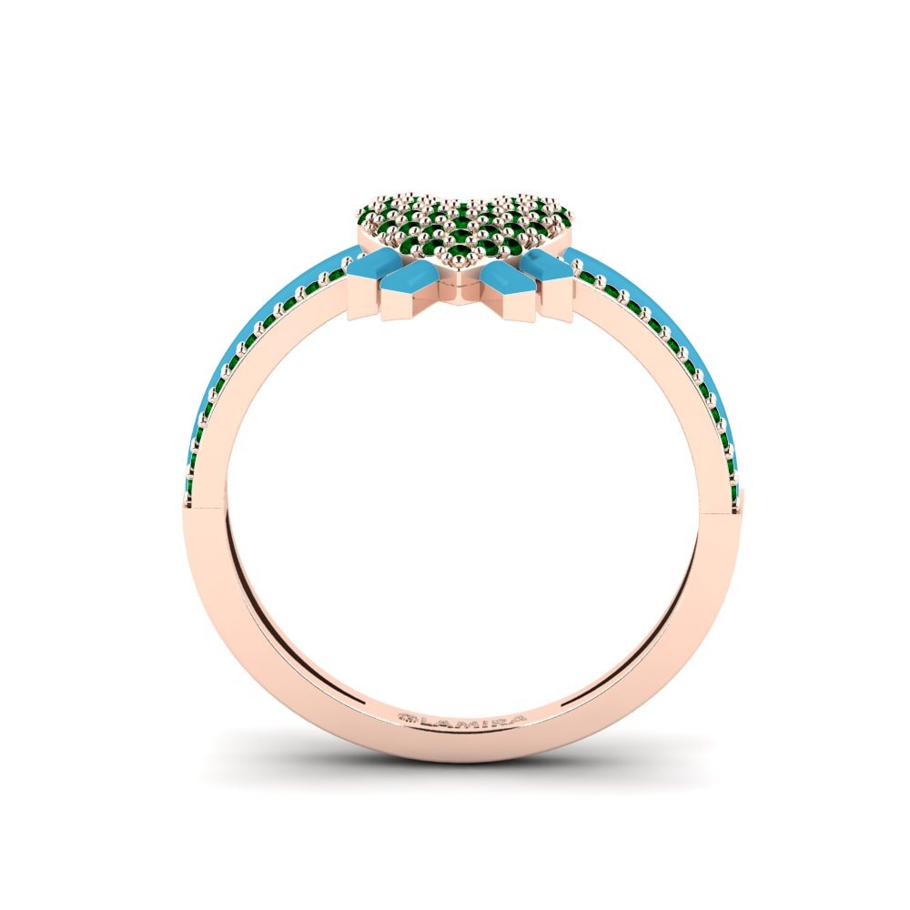 Grüner Zirkonia Ring Daslicht