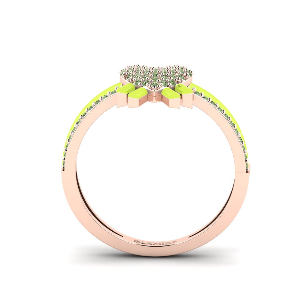 Grüner Diamant Ring Daslicht
