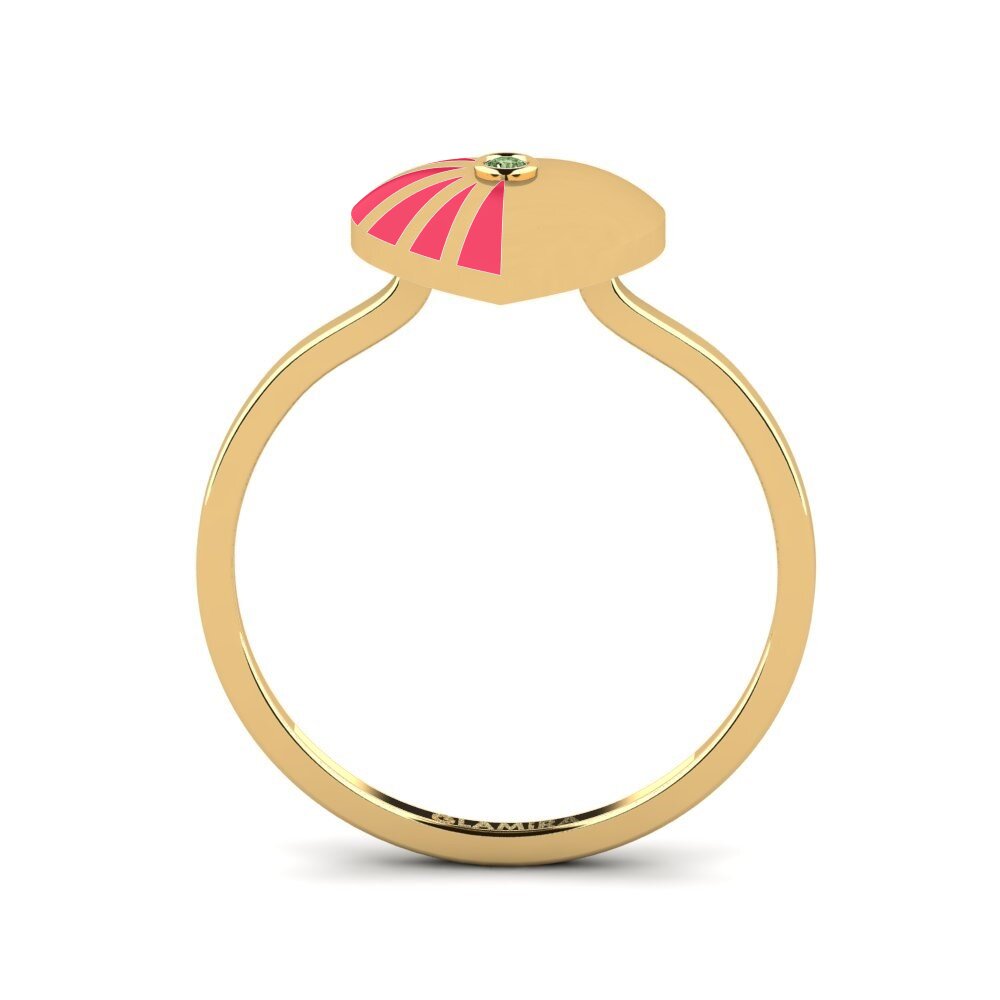 Green Diamond Ring Daylight