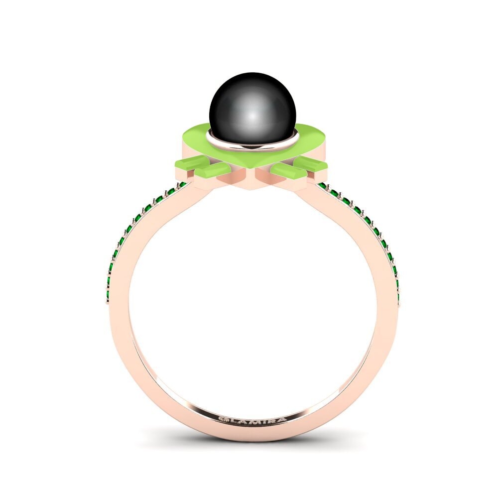 Zircônia Verde Anel Enamorado