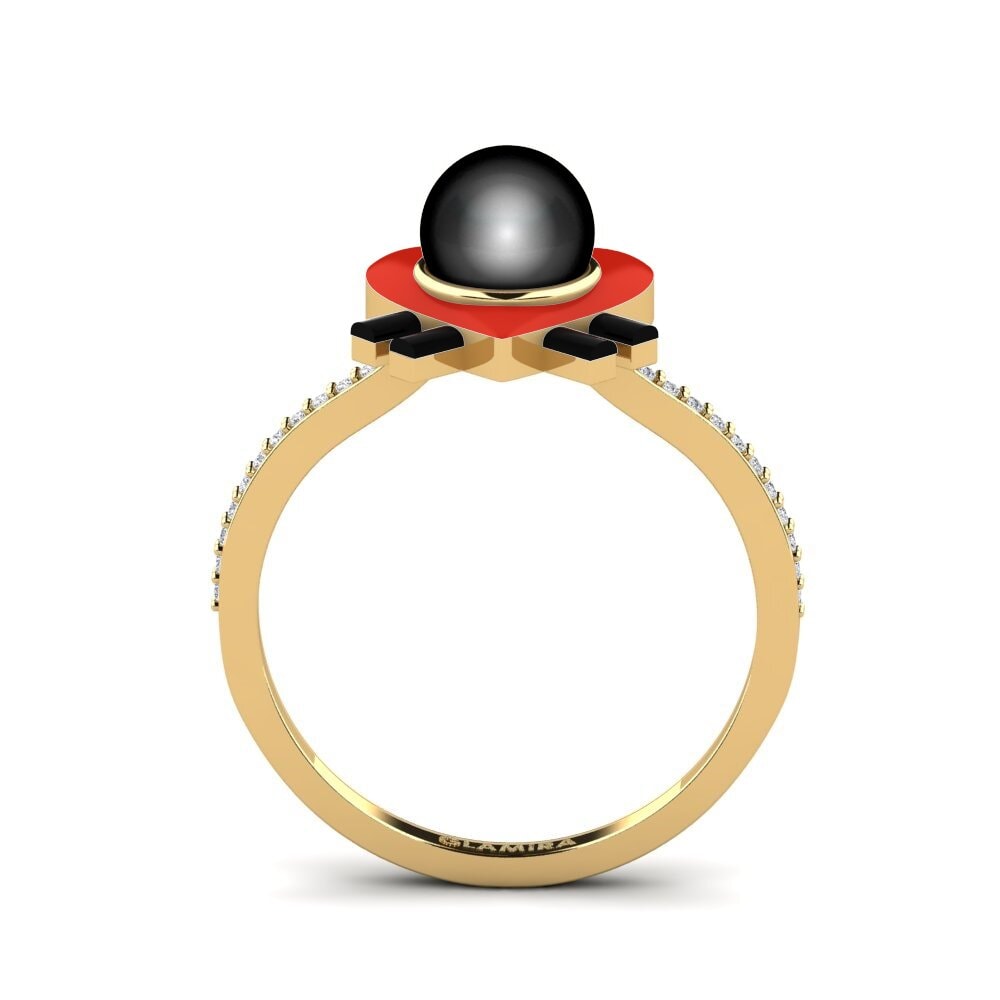 Gelbgold 585 Ring Enamorado