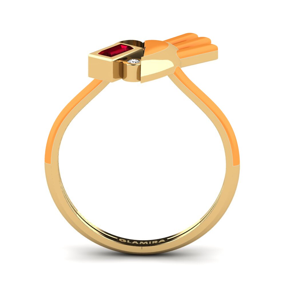 Red Zirconia Ring Enjoylife