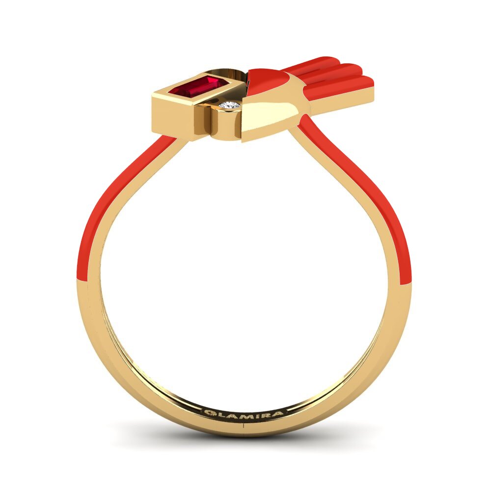 Roter Zirkonia Ring Enjoylife