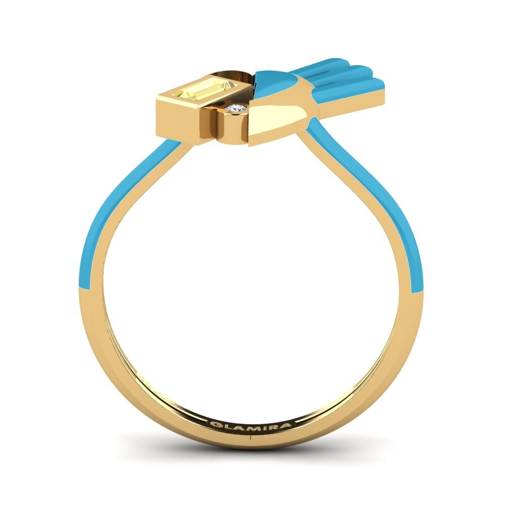 Gelber Saphir Ring Enjoylife