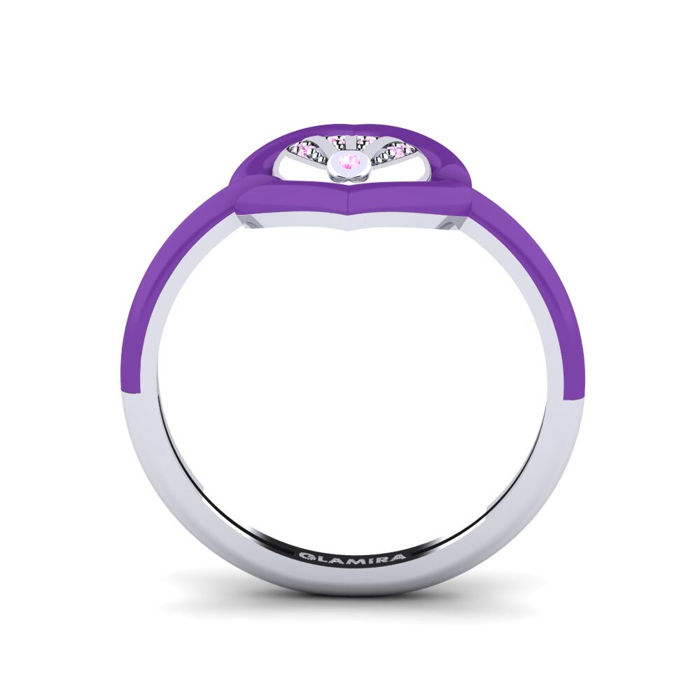 Weiß-Silber Ring Enthusiasm