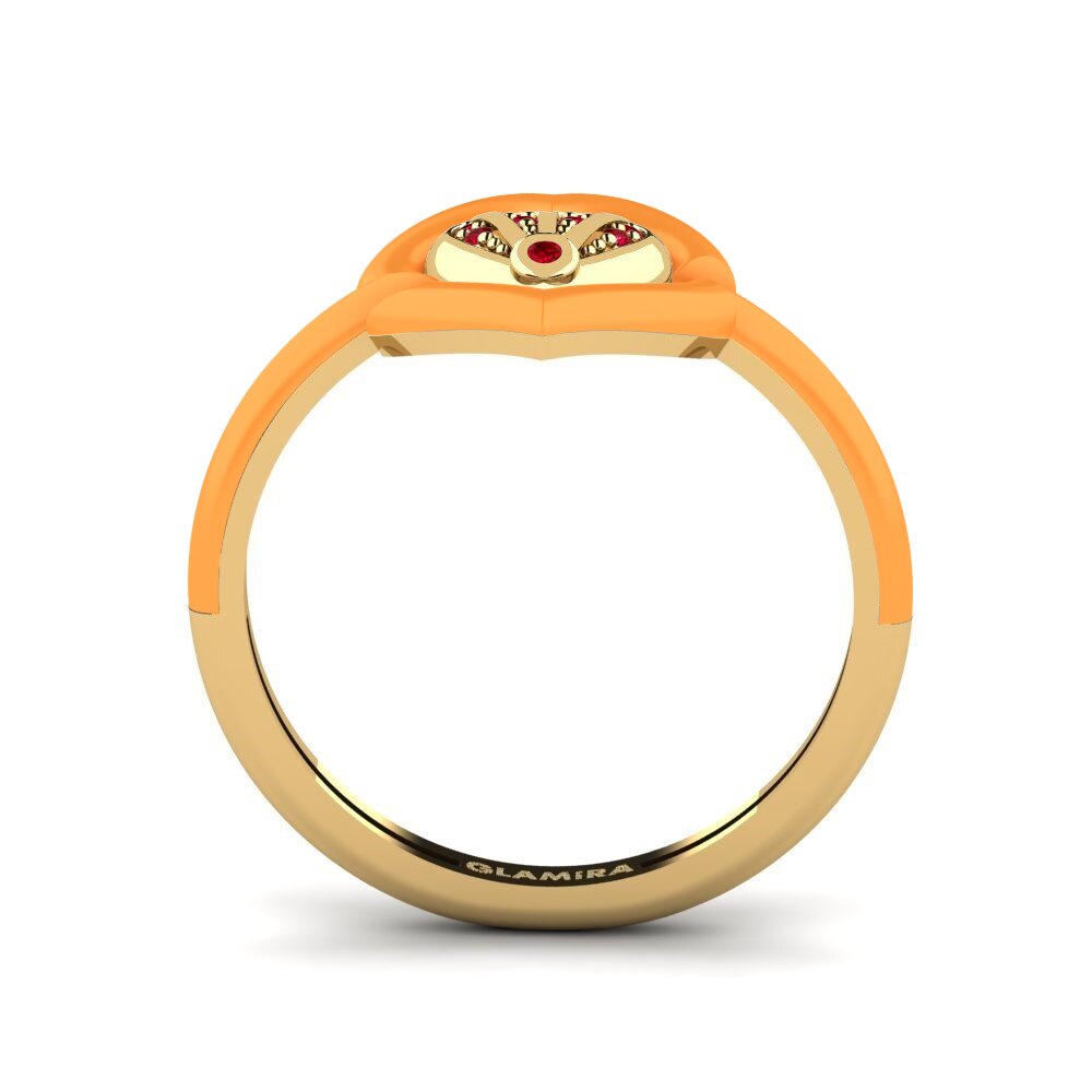 Red Zirconia Ring Enthusiasm