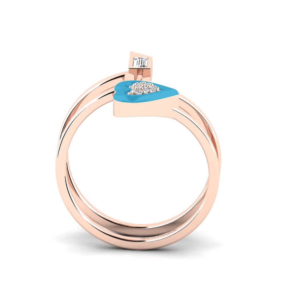 Rotgold 375 Ring Estetico