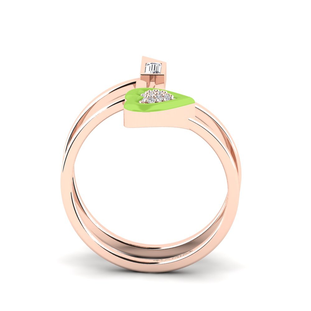 Rotgold 585 Ring Estetico