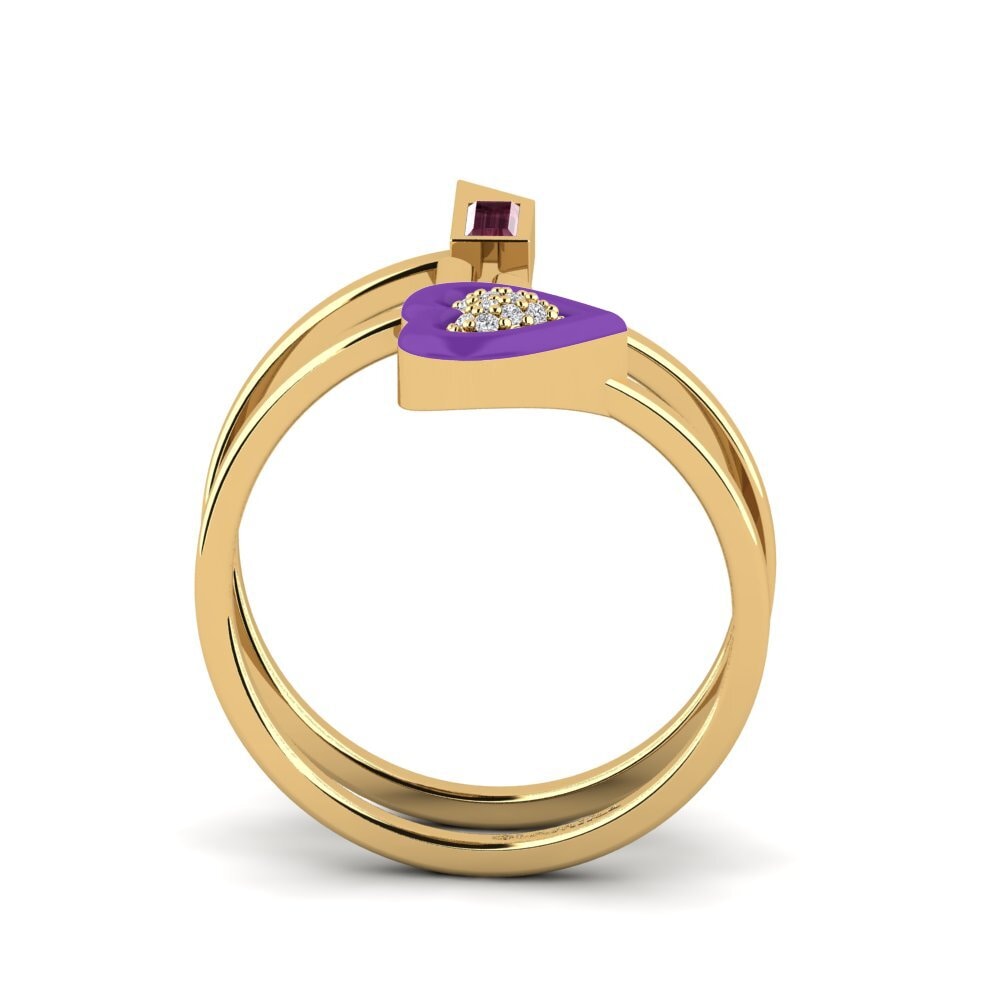 Rhodolite Garnet Ring Estetico