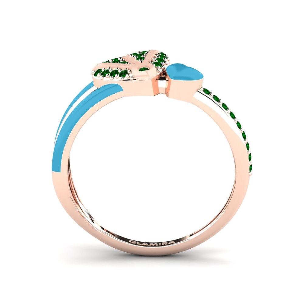 Grüner Zirkonia Ring Evermore