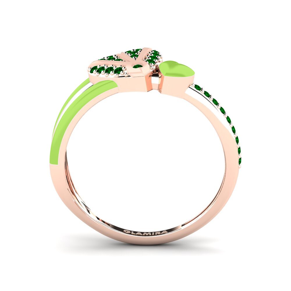 Zircônia Verde Anel Evermore