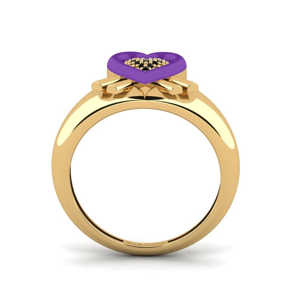 Schwarzer Diamant Ring Extragrande