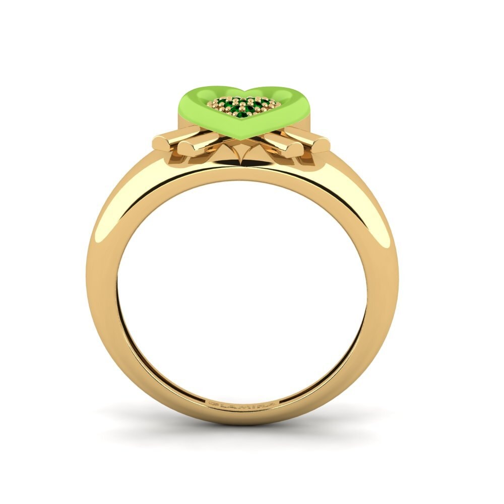 Zircônia Verde Anel Extragrande