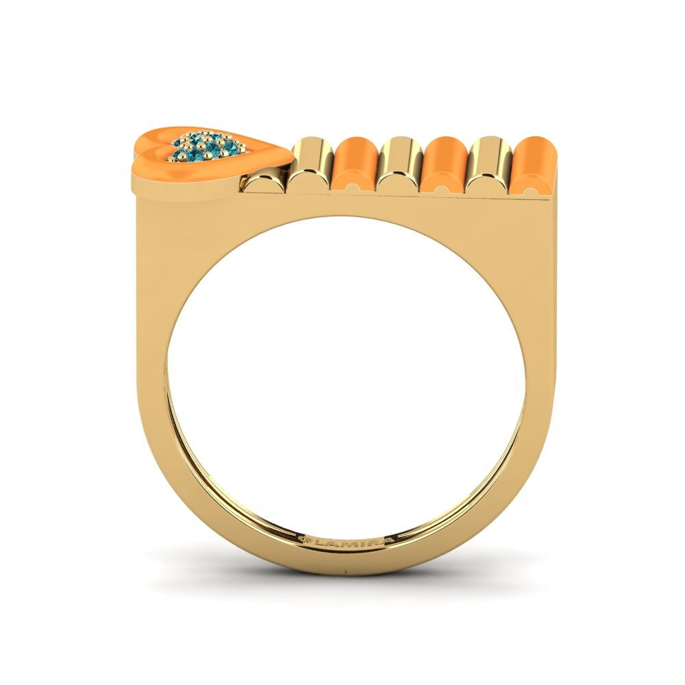 Blauer Diamant Ring Fresco