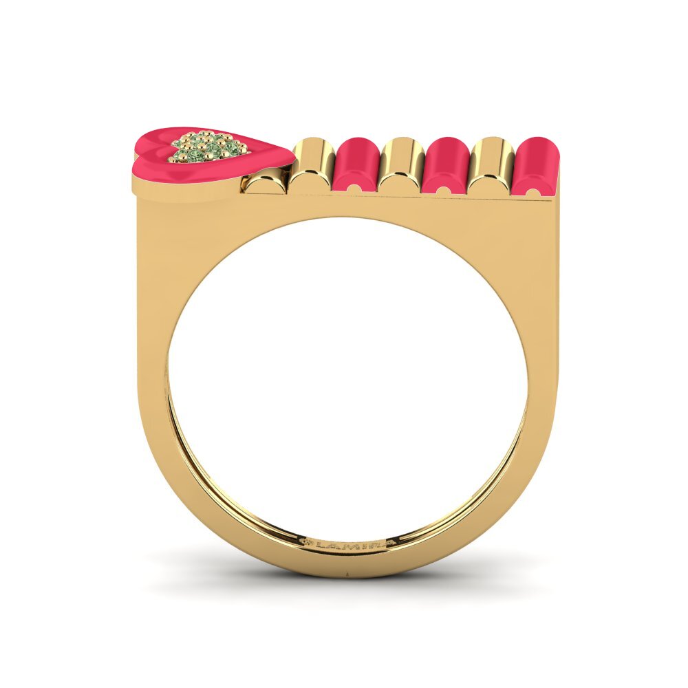Green Diamond Ring Fresco