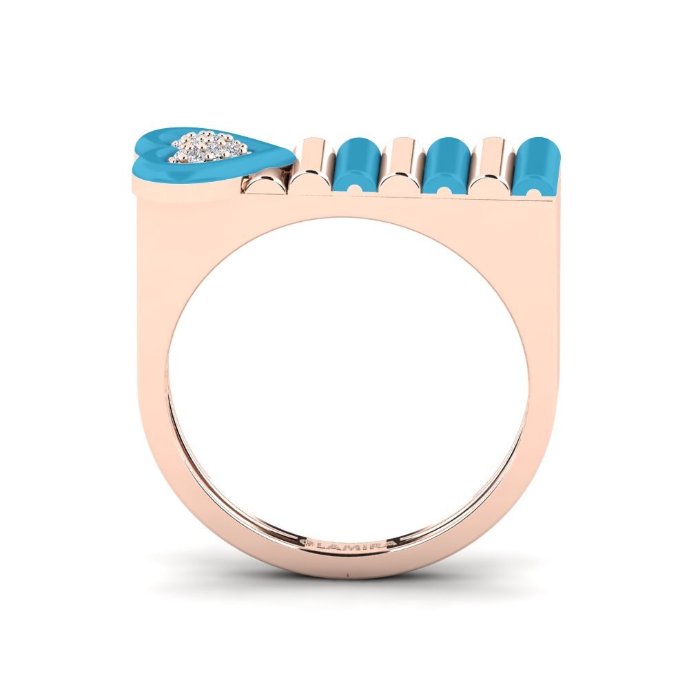 Rotgold 375 Ring Fresco