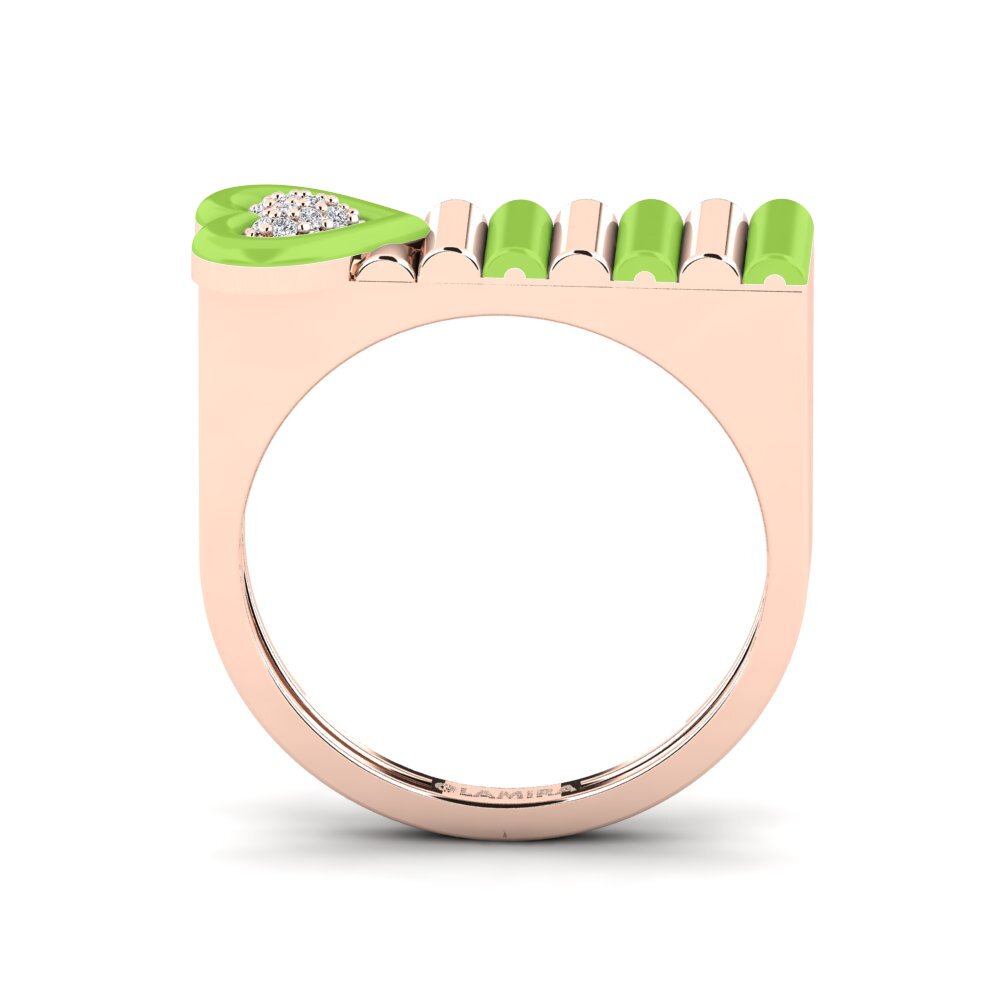 Rotgold 585 Ring Fresco