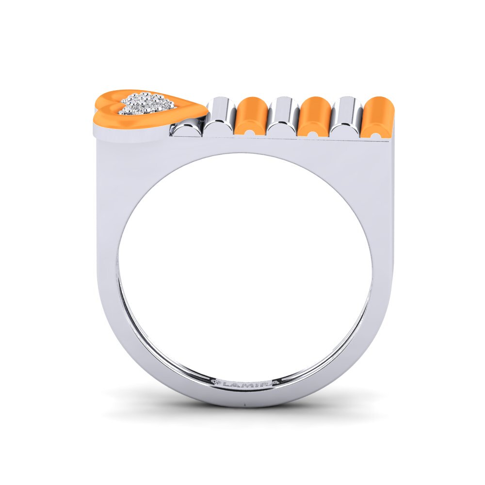 950 Platin Ring Fresco