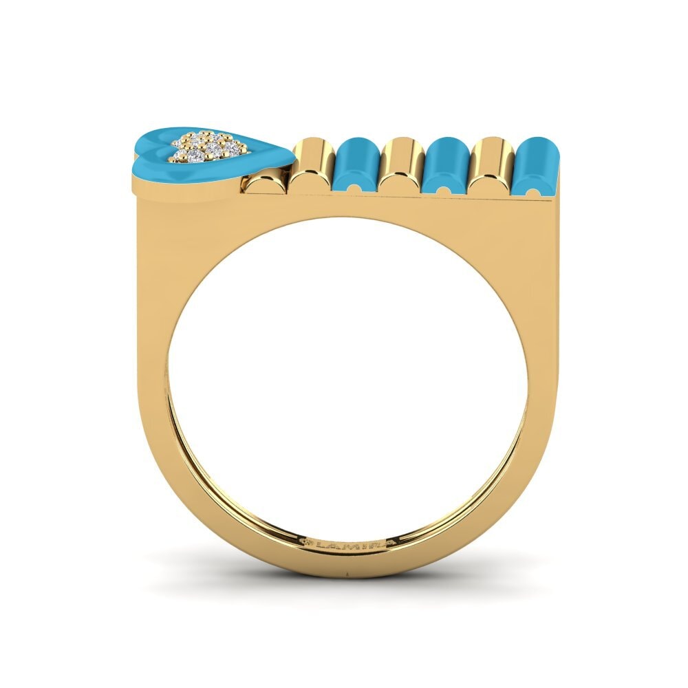 Gelbgold 750 Ring Fresco