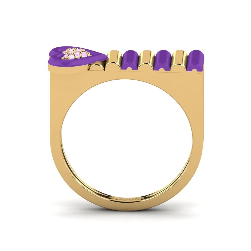 Rosa Saphir Ring Fresco