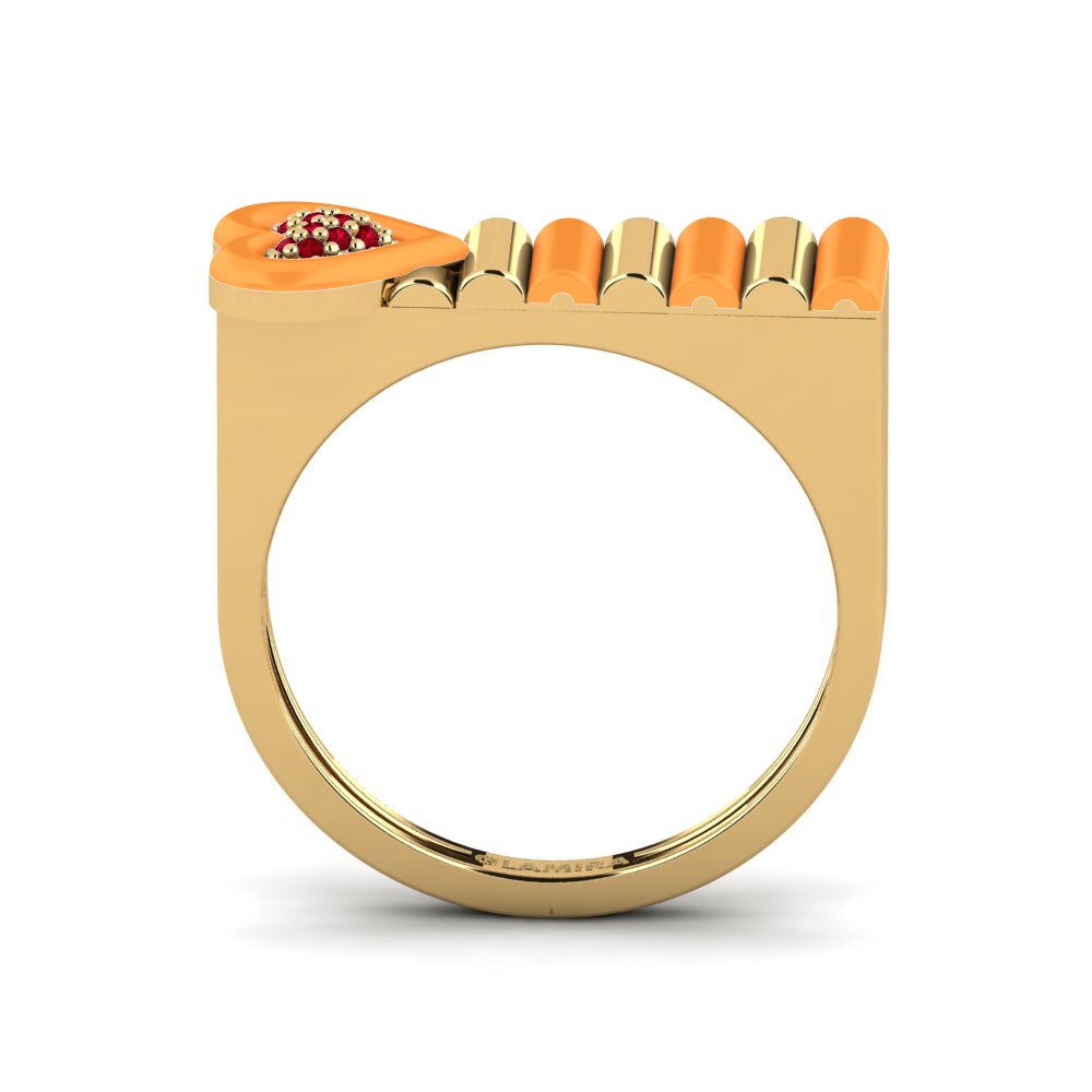Red Zirconia Ring Fresco