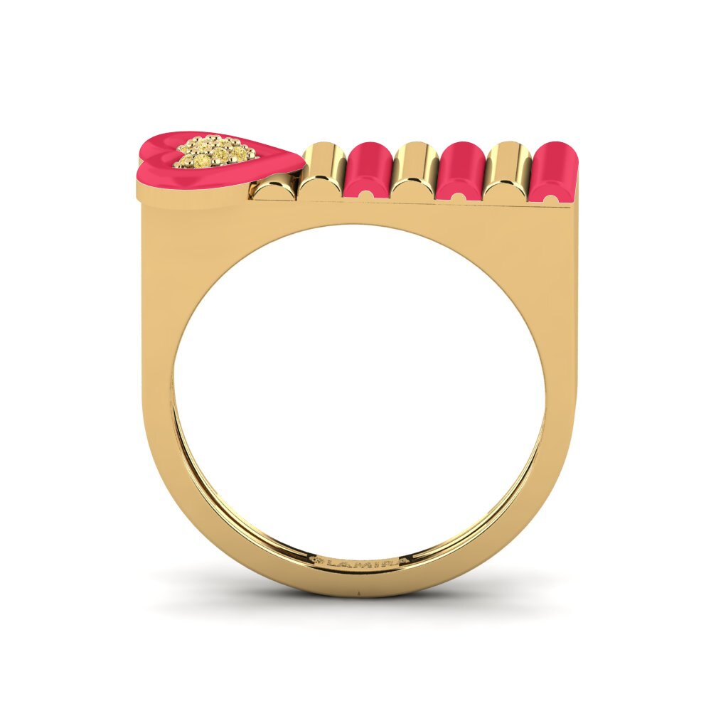 Yellow Diamond Ring Fresco