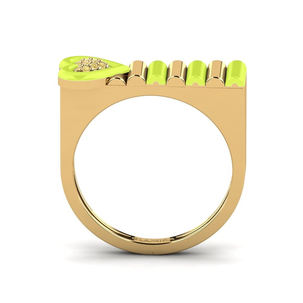 Gelber Diamant Ring Fresco