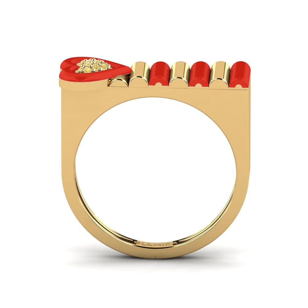 Gelber Diamant Ring Fresco