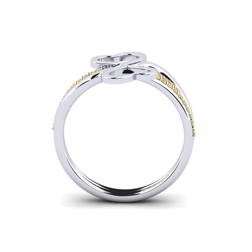 Yellow Diamond Ring Hjerteni