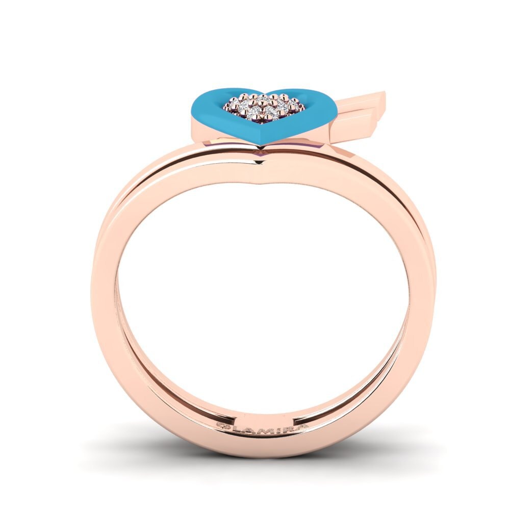 Rotgold 375 Ring Insiem