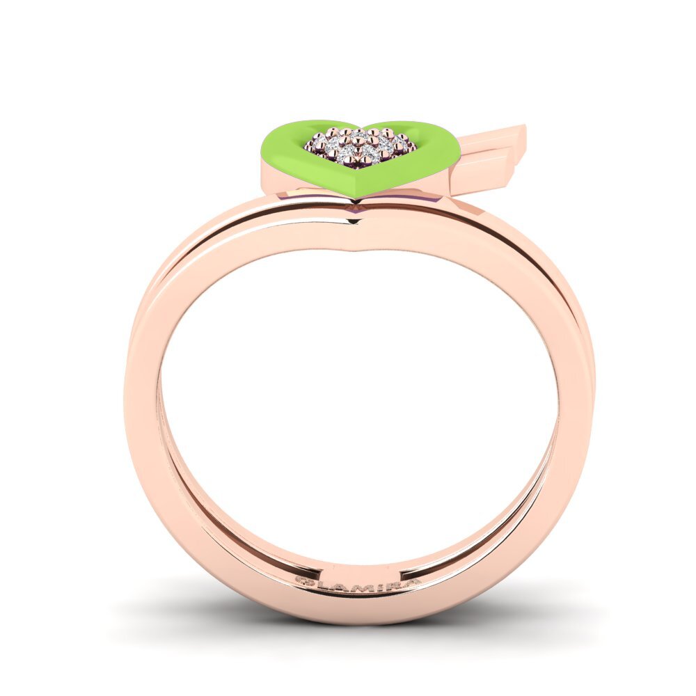 Rotgold 585 Ring Insiem